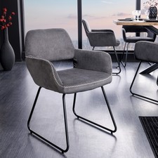 Design stuhl mustang - stuhl, grau