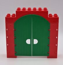 Lego Duplo - Hoftor -  Scheunentor - Stalltor - Tor grün / rund - Flügeltor