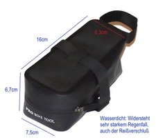 Probike kleine Fahrrad Sattel Tasche Wasserdicht konischer Verlauf