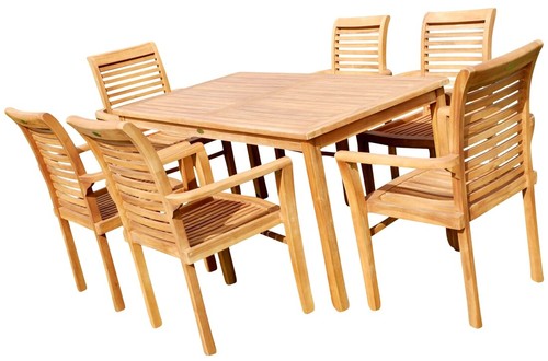 Echt teak gartengarnitur - teak,