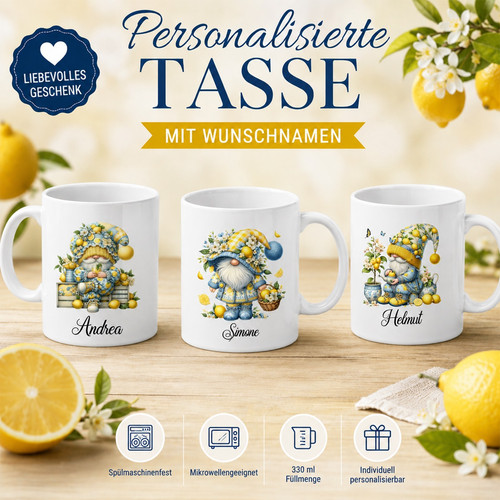 Tasse mit namen gnomie - namen,