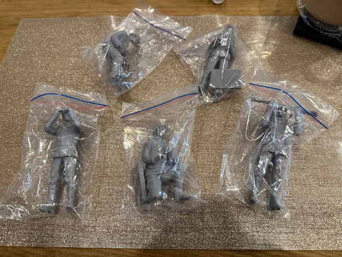 Resin figuren set 16 - figuren, 1:16