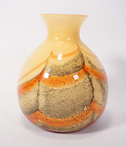 Kunstglas kugelvase - kunstglas,