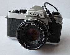 Camera Nikon FE 3054092 mit MF-12 und  Objektiv NIKKOR 50mm  Sammlercamera