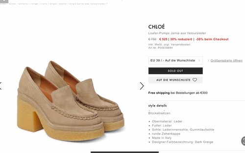 Chloe chloé dam - dam, schuhe