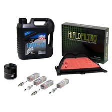 Öl Wartung für Honda CBR 600 RR PC37 03-06 Set 4L Luftfilter Ölfilter Zündkerzen