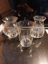 3 Colani Design Vase Glasvase 11 cm "Der Baum" 70er Jahre