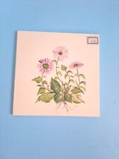 Kachel Motiv Fliese  Porzellan Wandfliese Untersetzer Blumenmotiv 15x15 Bonna(2)