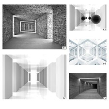 Fototapete 3D EFFEKT Tunnel Tapete VLIES Kugeln Geometrisch MODERN Wohnzimmer
