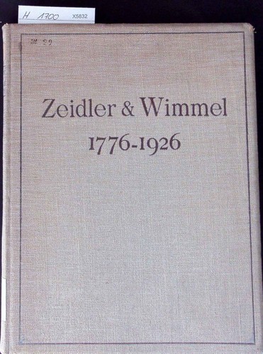 Zeidler und wimmel - zeidler, wimmel.