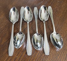 Sechs Alpacca-Chrom Teelöffel