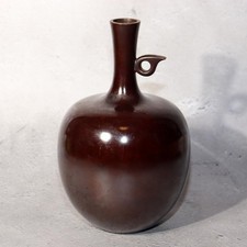 Japanische Bronze Blumenvase