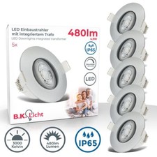 5x LED Bad Einbaustrahler Set