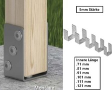 U-Form Träger Pfostenschuh
