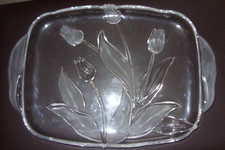 Glas Tablett / Dekotablett / Glasschale