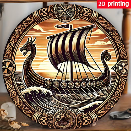 Wikinger schild drachen - wikinger,