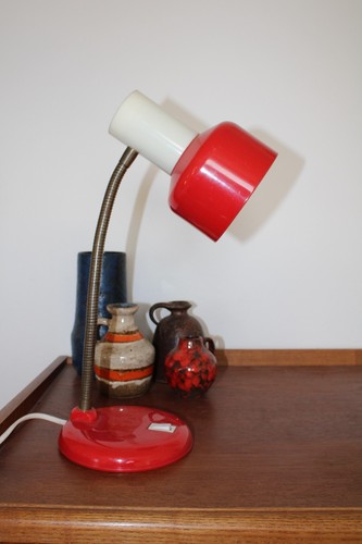 60s 70er lampe - plastik, mid