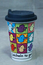SHEEPWORLD BECHER KAFFEEBECHER DECKEL LÄCHELN TO GO! OHNE DICH IST ALLES DOOF