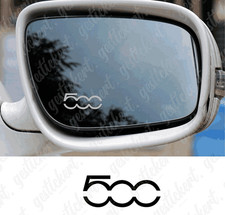 2x Aufkleber Spiegel für Fiat