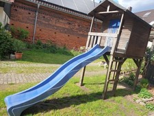 Baumhaus Stelzenhaus für Kinder Garten Holz Rutsche