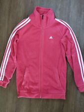 Adidas Damen/Mädchen Fleecejacke, Freizeit, Sportjacke, orange, Gr. D XS
