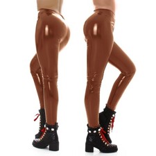 Damen Hose Lackoptik Leggins