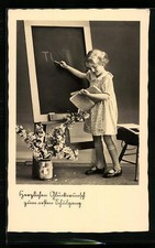 Ansichtskarte Mädchen im