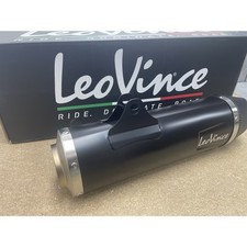 Endschalldämpfer LeoVince SLIP-ON SBK, Edelstahl schwarz, Carbon Kappe