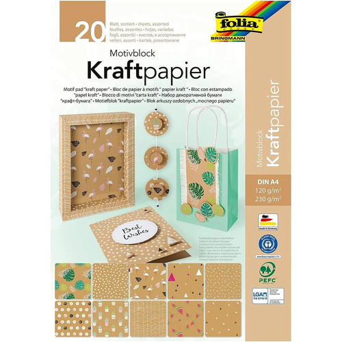 Folia motivblock kraftpapier - folia,