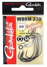 Gamakatsu Worm 330 Bottom Offset Haken Raubfischhaken Wide Gap Hooks Cheburashka