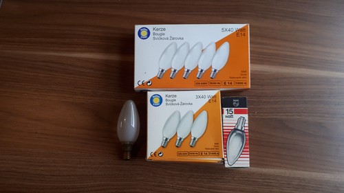 Glühbirne kerze 40w e14 - 8,