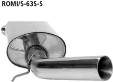 Bastuck Komplettanlage Rover Mini Mod.o.Kat Ausgang seitlich 63mm scharf gerade