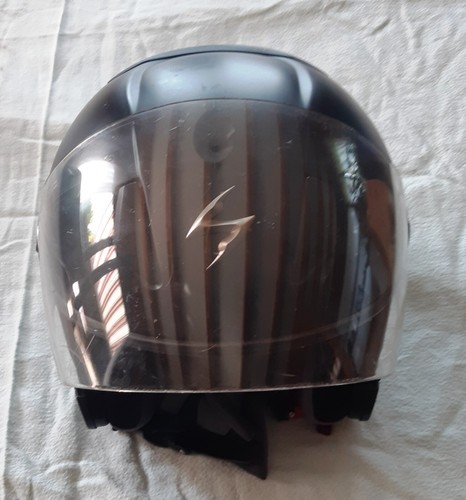 Jet helm mit visier - jet-helm,