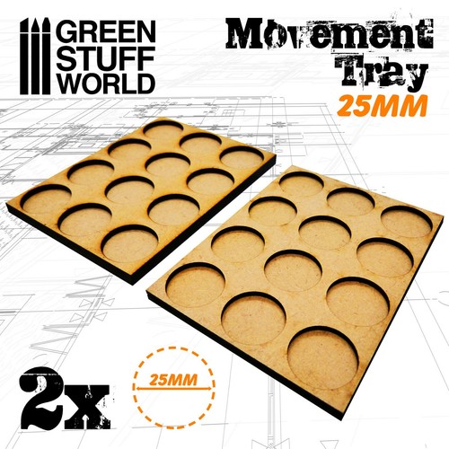 Mdf regimentsbases 25mm - regimentsbases,