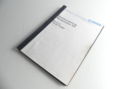 Mikron betriebsanleitung für - mikron,