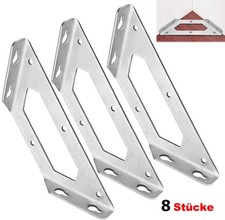 8 Stk Edelstahl Winkel Winkelverbinder Bettverbinder Bettbeschlag Eckwinkel