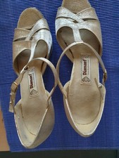 Latein Tanzschuhe DIAMANT Vario Pro Made in Germany Gr. 6.5 / 39 in Gold