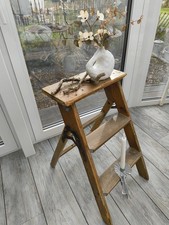 Alte Holzleiter - Trittleichter - Klappleiter - Antiquität - Antik - Dekoration