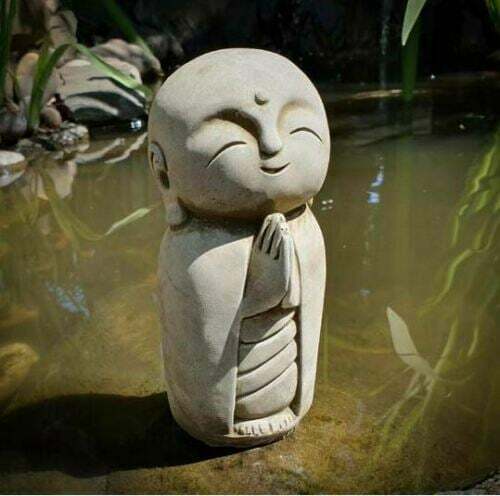 Steinfigur buddha mönch - steinfigur,
