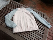 VILA Denmark Jersey Blouson Bikerjacke Reißverschluss Jacke rosa grau S 36/38