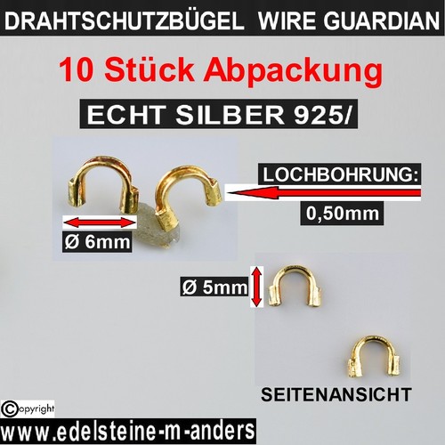 Echt silber drahtschutzbügel - echt,