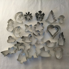 Plätzchen Ausstecher, 23 Stück, tolle Motive für Weihnachten 4 - 8 cm
