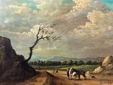 ANTIKES ÖLGEMÄLDE UM 1800