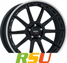 Dotz Sonoma black matt/polished lip 10.5x21" ET20 LK5 112 ML 66.6 Alufelgen 2...