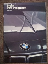 Prospekt BMW Programm Preise
