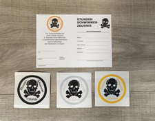 Set 10x totenkopf abzeichen - set,