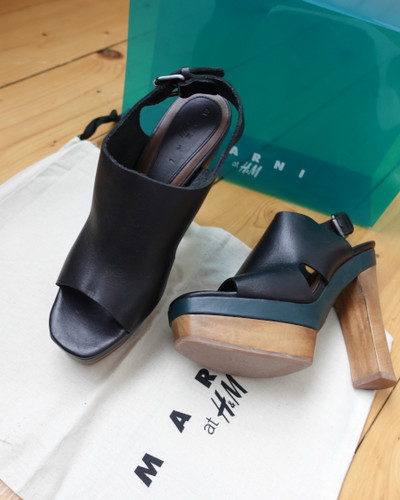 Marni wood heel - wood,