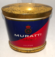 Zigarettendose aus Blech, Marke Muratti Cabinet Filter, selten, vintage
