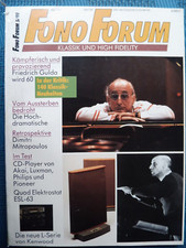 FONO FORUM 5/90,QUAD ESL 63,KENWOOD L 1000 C, L 1000 M, L 1000 D,PHILIPS CD 280,