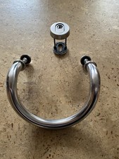 Edelstahl Haustürgriff  + Schutzrostte für Schliesszylinder